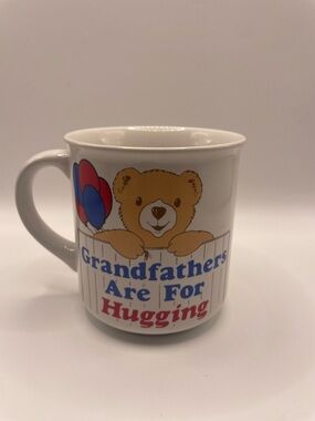 Vintage Grandfathers Are For Hugging Teddy Bear Mug Father’s Day papa grandpa